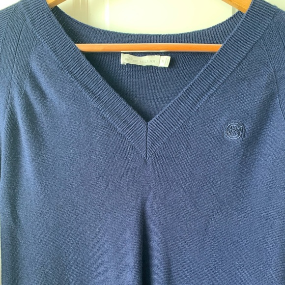 Peter Millar 100% Extra Fine Italian Merino Wool V-Neck Pullover Sweater - Picture 3 of 8